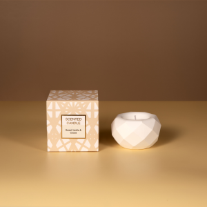 45g scented candle in plaster jar