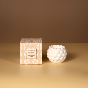50g scented candle in plaster jar