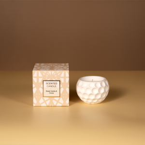 45g scented candle in plaster jar