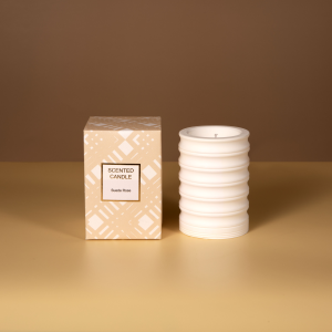 150g scented candle in plaster jar