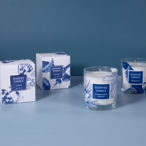 220g scented glass candle in gift box