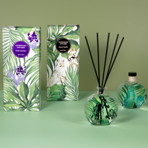 100ml diffuser in glass bottle+6pcs cotton reeds in gift box