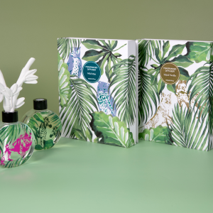 150ml diffuser in glass bottle+clay diffuer flower in gift box
