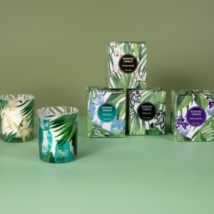 180g scented glass candle in gift box