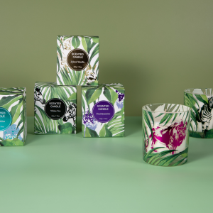 280g scented glass candle in gift box